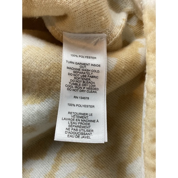 Vineyard Vines fleece Beige Camo Snap 1/4 Sweater Popover Size L - Picture 8 of 9